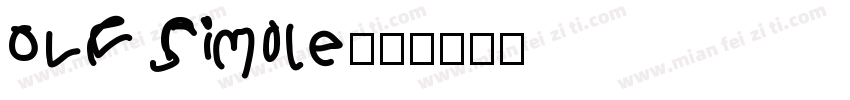 OLF Simole字体转换